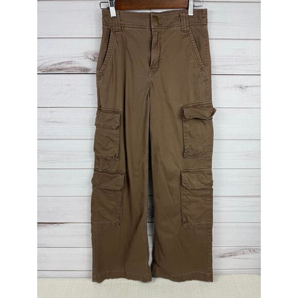 Arizona Jean Co Brown Cargo Wide Leg Pants Size 1 - Picture 2 of 7